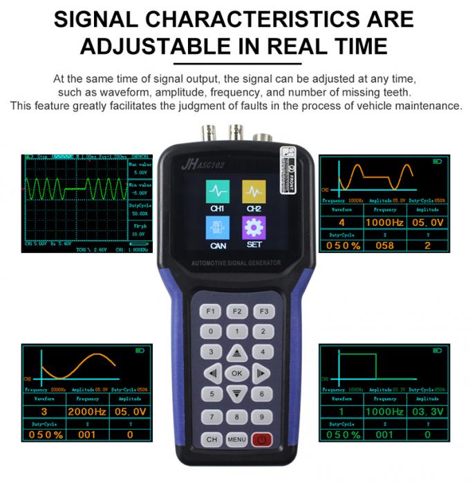 ASG102 Digital Handheld Signal Generators 2 Channels Car Automotive