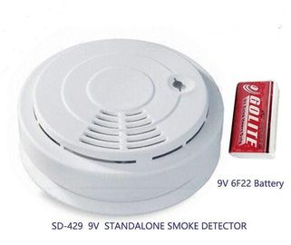 China Standalone DC 9V Photoelectronic Smoke Alarm Detector supplier