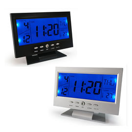 China Sound Control Multi Functional Color Screen Digital LED Calendar Weather Hygrometer Thermometer Display Clock supplier