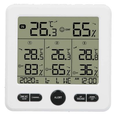 China TS-6210 3 In 1 Wireless Indoor Outdoor Thermometer For Weather Station Digital Weather Thermometer With Clock Calendar supplier