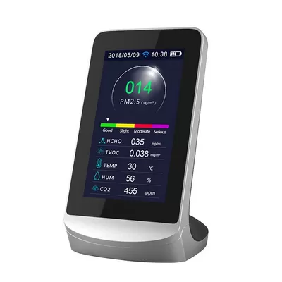 China DM72B WIFI Air Quality Monitor C02 Carbon Dioxide Gas Meter HCHO TVOC PM2.5 PM1.0 PM10 Temperature Humidity Analyzer supplier