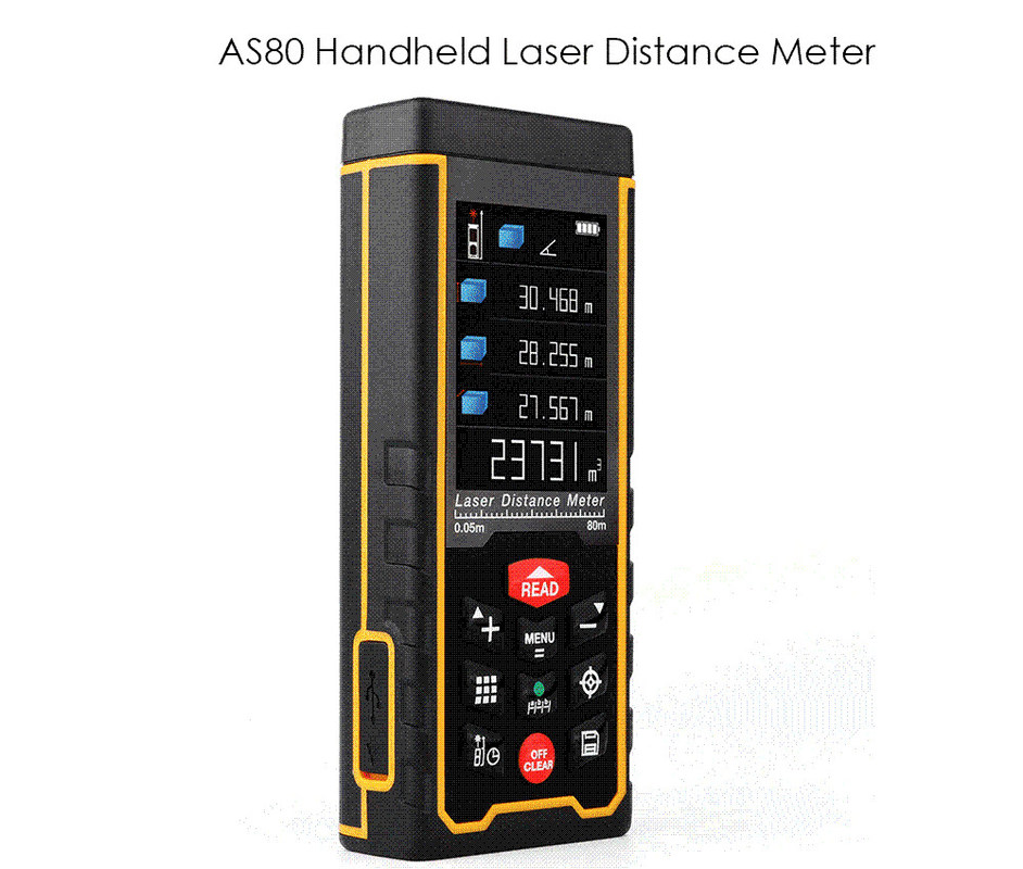 New Release 80m 1.9" LCD Digital SelfCalibration Laser Distance Meter