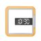 TS-S28 RGB LED Digital Square Wall Clock Thermometer Hollow Modern Design Colorful Alarm Clocks For Home Docoration supplier