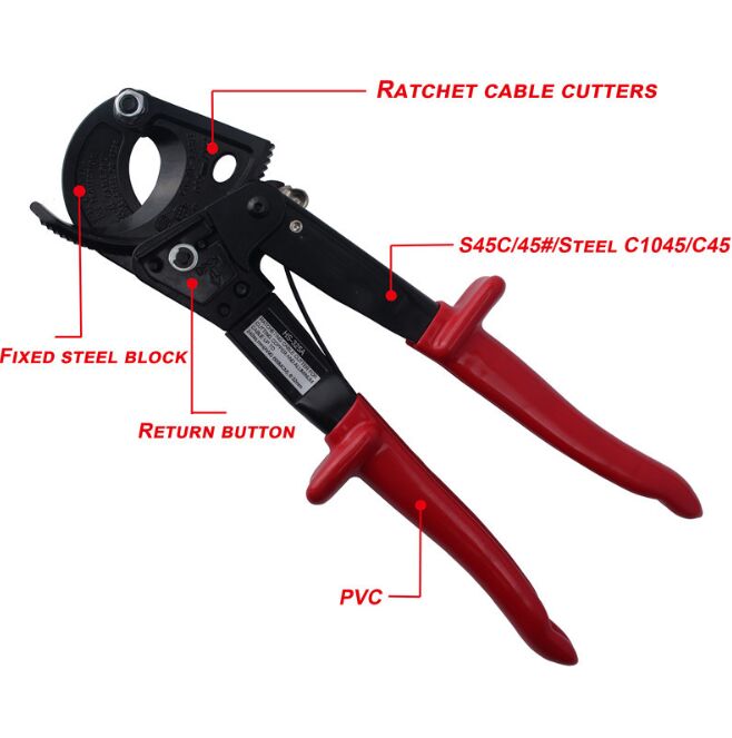 HS325A 240 Square Millimeter Hand Ratchet Cable Cutter Plier Ratchet