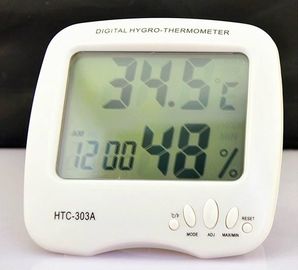 China HTC-303A -50°C - 70°C  10%~99%RH Smart Large LCD Digital Hygro Thermometer humidity Meter With Alarm Clock supplier
