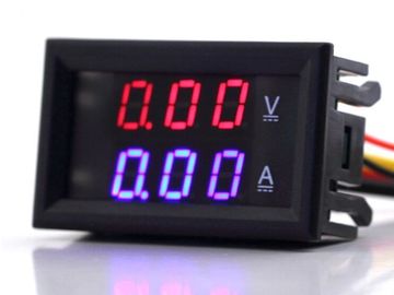 China LCD display DC 0-100V/10A Voltmeter and ammeter supplier