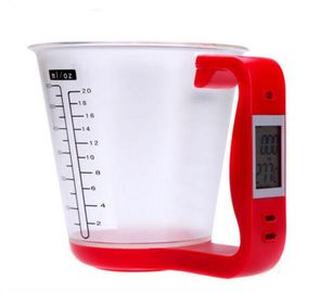China 1kg/1g Digital LCD display Water/Milk Measuring Cup With Red Handle supplier