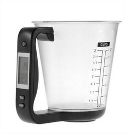 China 1kg/1g Digital LCD display Water/Milk Measuring Cup With Black Handle supplier
