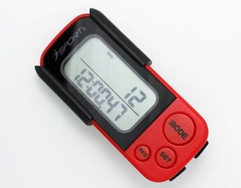 China PD-7006 3D Sensor Pedometer Walking 3D Pedometer Fitness Calorie Monitor Red+Black supplier