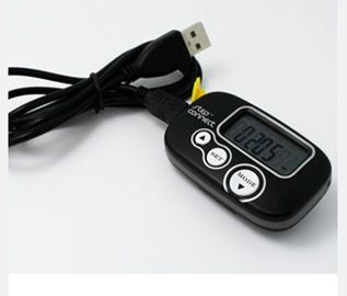China USB 3D digital pocket pedometer with hour and minute display supplier
