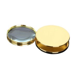 China MG12093 Beautiful Round Mirror Type Metal Paper Pressing Magnifying Glass Magnifier Loupe supplier