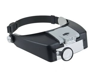 China 1.5X 3X 6.5X 8X Headband Jeweller Magnifier LED Magnify Glasses Loupe supplier