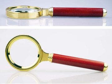 China Metal Frame Wooden Handle Mini Magnifier supplier