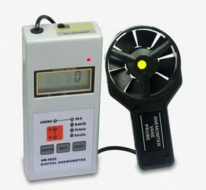 China AM-4822 Air Velocity And Air Temperature Measurement LCD Display Digital Anemometer With Data Hold Function supplier