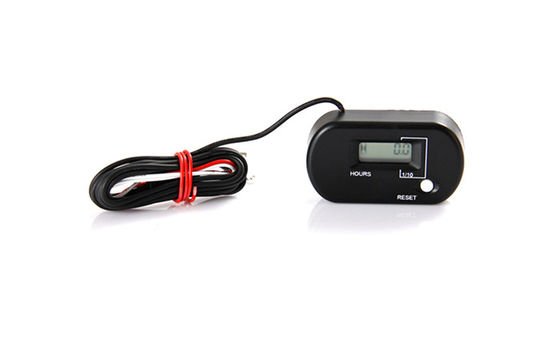 China HM025 IP68 Waterproof Resettable LCD Gasoline Inductive Hour Meter for Paramotors, Microlights, Marine Engines supplier