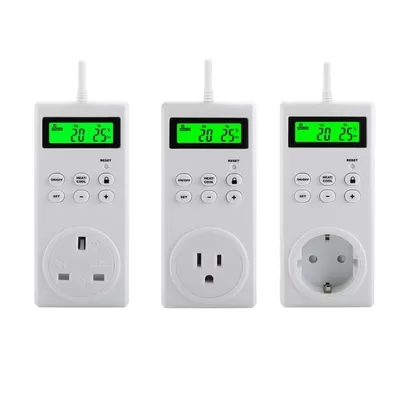 China TS-3000 Wireless Thermostat LCD Timer Switch Socket Programmable Wireless Temperature Controller Temperature Socket supplier