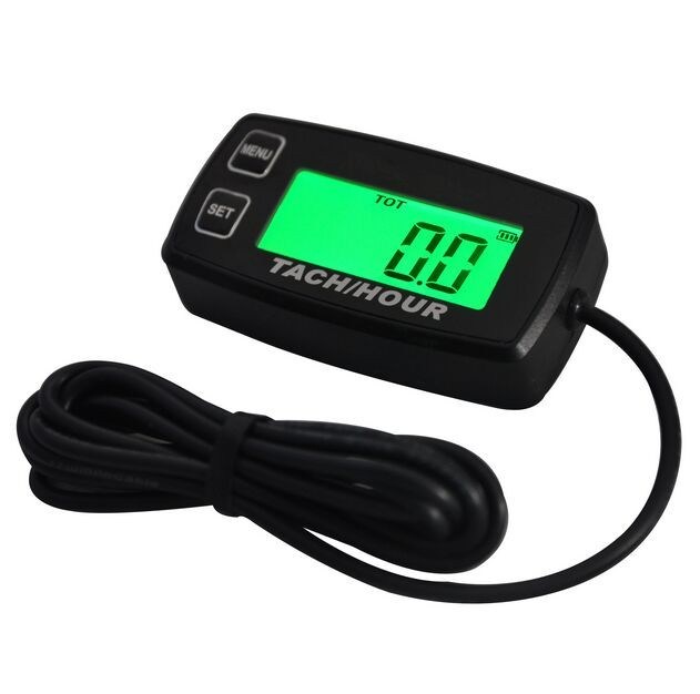 HM035R Green Backlight LCD gasoline Inductive Tachometer for Paramotors