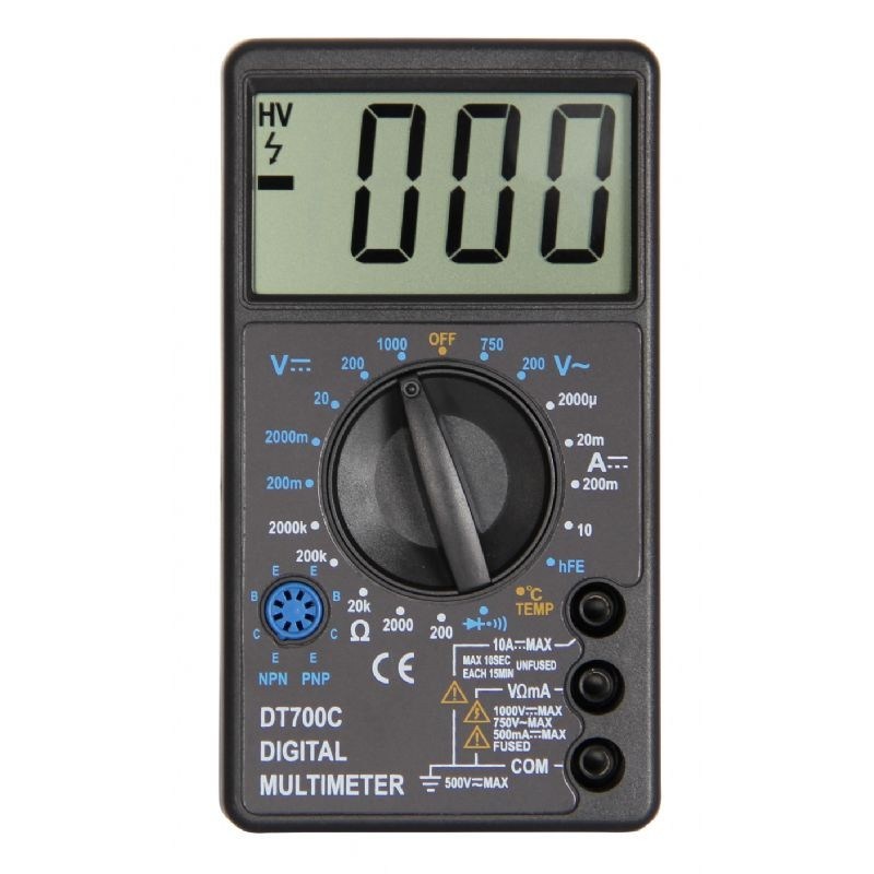 DT700C Large LCD Disply Screen Digital Multimeter With Temperature Test ...