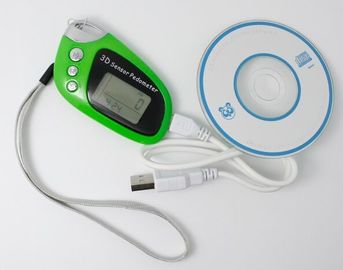 Green Pocket USB 3D Sensor Pedometer supplier