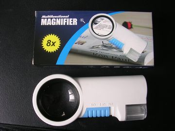 8X Handheld Magnifier with 2 LED Lights supplier