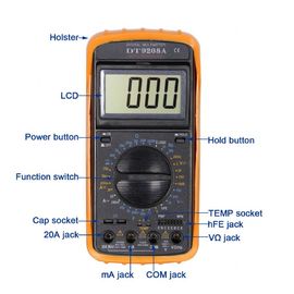 DT9208A.1 Angle Adjustable Digital Multimeter supplier