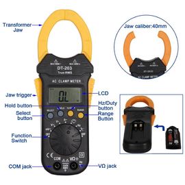 DT203T Auto Range Full Protection Design Non-Contact Measurement True RMS Digital Multimeter supplier