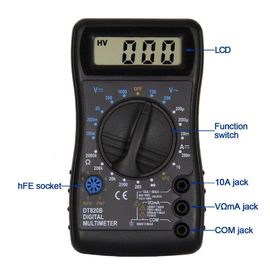 DT820B Small Digtal Multimeter With Grasp Design For Beginner supplier