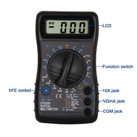 DT820D 50Hz Square Wave Output Small Digtal Multimeter With Ergonomic Design For Beginner supplier