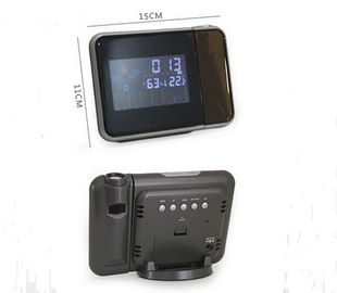 Digital LCD Clock Snooze Alarm Clock Temperature And Humidity Meter Color Display LED Backlight Desktop Clocks Projector supplier