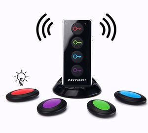 Wireless Key Finder Remote Key Locator 4 Receivers 1 Dock Station Alarm Systems Security Home With LED Flashlight supplier