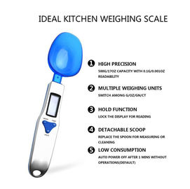 500g/0.1g Portable LCD Digital Kitchen Scale Measuring Spoon Gram Electronic Spoon Weight Volumn Food Scale Cooking Tool supplier