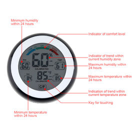 SN226 LCD Digital Multifunctional Touch Thermometer Support Humidity Measurement with Magnets Hanging Hole and Bracket supplier