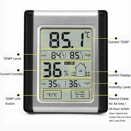 DTH-124 LCD Touch Screen Max MIN Digital Hygrometer Indoor Outdoor Thermometer Humidity Monitor supplier