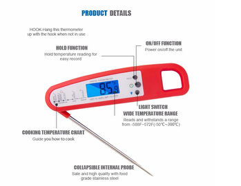 New Design DTH-92 Waterproof Steak Grill Thermometer Digital Kitchen Thermometer BBQ Meat Thermometer supplier