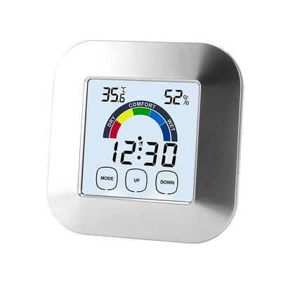 TS-S63 Color LCD Touch Thermometer Humidity Meter Temperature and Humidity Monitor for Bed Room Electronic Clock Screen supplier