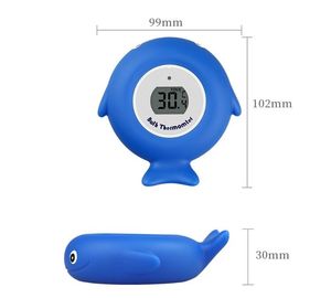 DTH-158  Mini Digital Fish Shape Waterproof LCD Display Bath Thermometer Baby Thermometer Swimming Pool Thermometer supplier