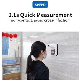 K3 Handsfree Wall Mounted LCD Display Non-Contact Infrared Forehead Body Thermometer  With Fever Alarm supplier