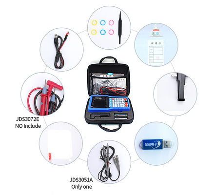 JDS3072E 100-240V 2-Channel 70MHz 500MSa/S TFT LCD Display Handheld Digital Storage Oscilloscope supplier