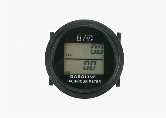 HM005L Round LCD White Back-light Gasoline Inductive Tachometer Hour Meter with Tachometer supplier