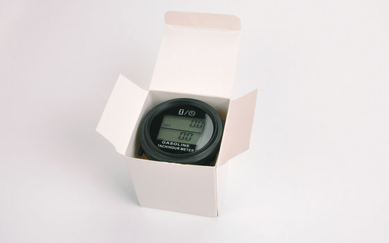 HM005L Round LCD White Back-light Gasoline Inductive Tachometer Hour Meter with Tachometer supplier