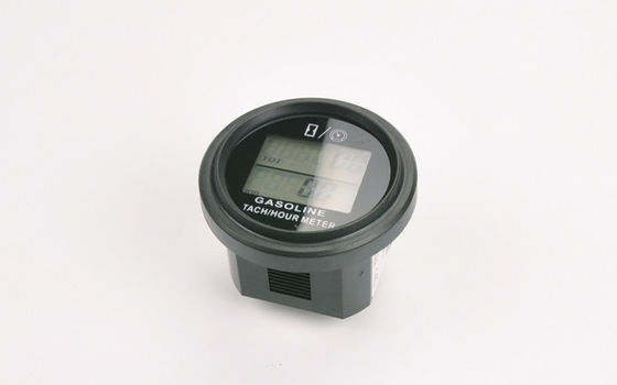 HM005L Round LCD White Back-light Gasoline Inductive Tachometer Hour Meter with Tachometer supplier