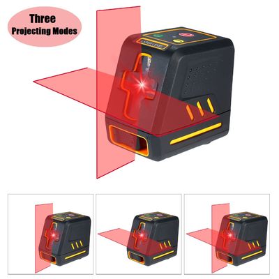 T07 Horizontal and Vertical Cross Line Self Leveler Auto-Leveling Adjustable Brightness Red Laser Level Meter supplier