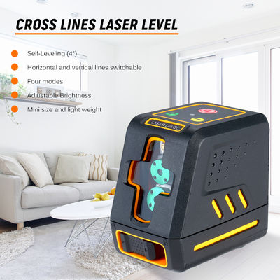 T08 Horizontal and Vertical Cross Line Self Leveler Auto-Leveling Adjustable Brightness Green Laser Level Meter supplier