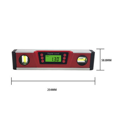 DL136 High Precision 10 Inch LCD Display Digital Aluminum Electronic Spirit Level With Magnet supplier