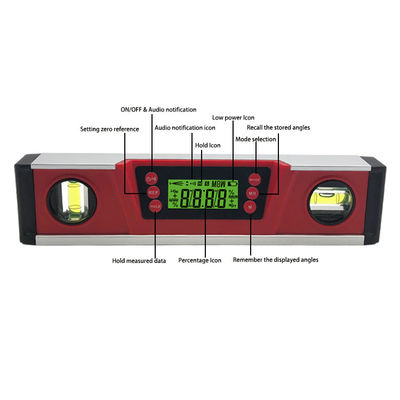 DL136 High Precision 10 Inch LCD Display Digital Aluminum Electronic Spirit Level With Magnet supplier