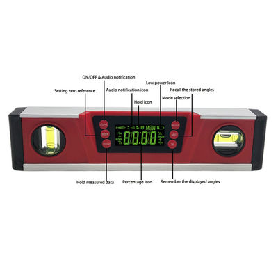 DL135 Large Bright Green LED Digital Level Electric Level IP54 Dust And Waterproof Strong Magnets Spirit Level supplier