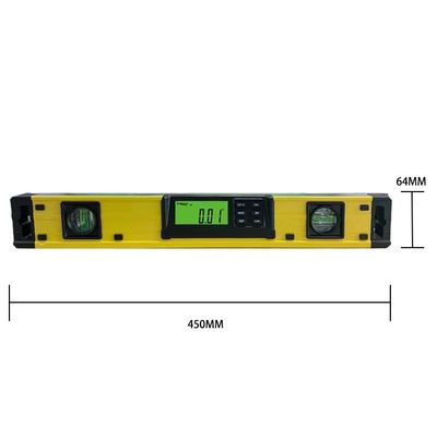 DL400 18 Inch Electric Level IP54 Dust And Waterproof Strong Magnets Spirit Level With 2 Bubbles supplier