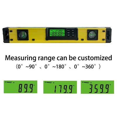 DL400 18 Inch Electric Level IP54 Dust And Waterproof Strong Magnets Spirit Level With 2 Bubbles supplier