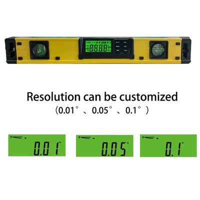 DL400 18 Inch Electric Level IP54 Dust And Waterproof Strong Magnets Spirit Level With 2 Bubbles supplier