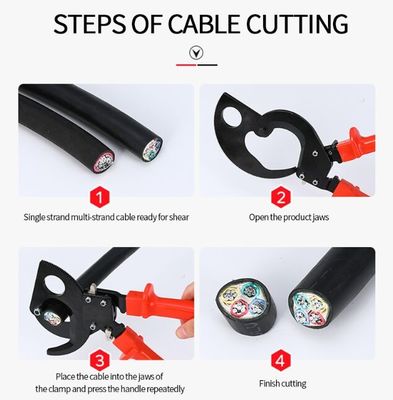 WX-325 Cutting Pliers Ratchet Cable Cutter Ratcheting Metal Wire Cutter Plier Ratchet Wire Cutter Plier Hand Tool supplier